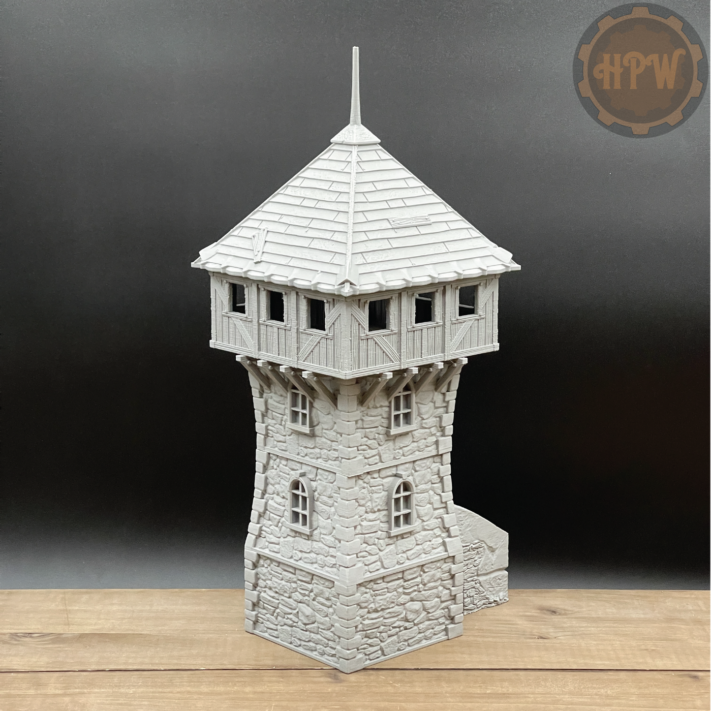 Defense Tower | Guard House | Miniature Gaming Terrain Kit | 3DP4U | Medieval Town Set 2