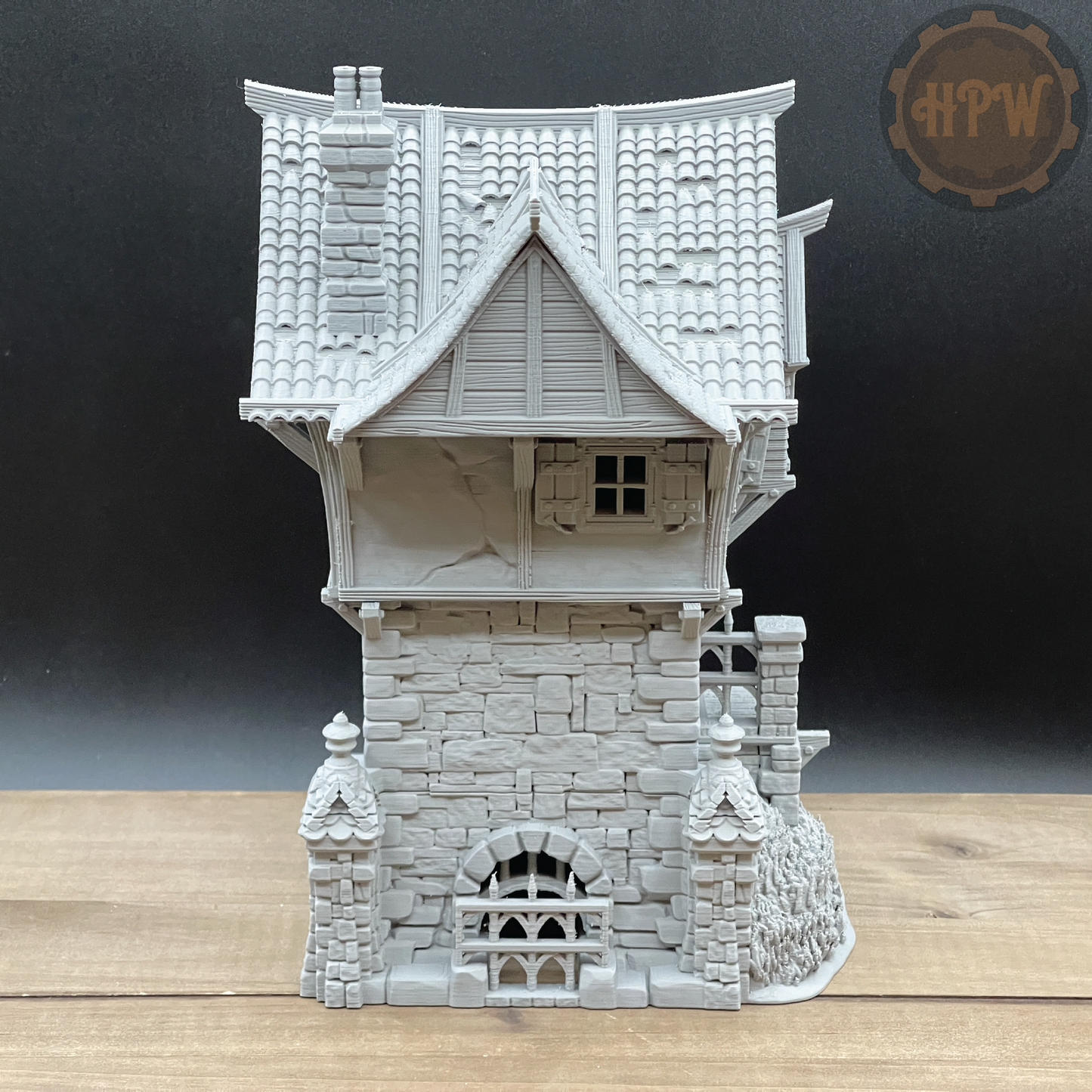 Tombstone Residence | Renaissance House | Miniature Gaming Terrain Kit | 3DP4U | Medieval Town Set 2