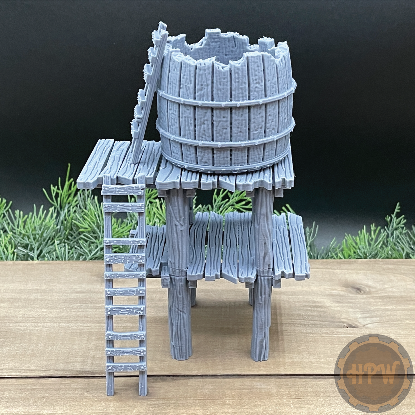 Water Tower | Rain Catcher | Miniature Gaming Terrain Kit | GameScape3D | Sea Stack Cove