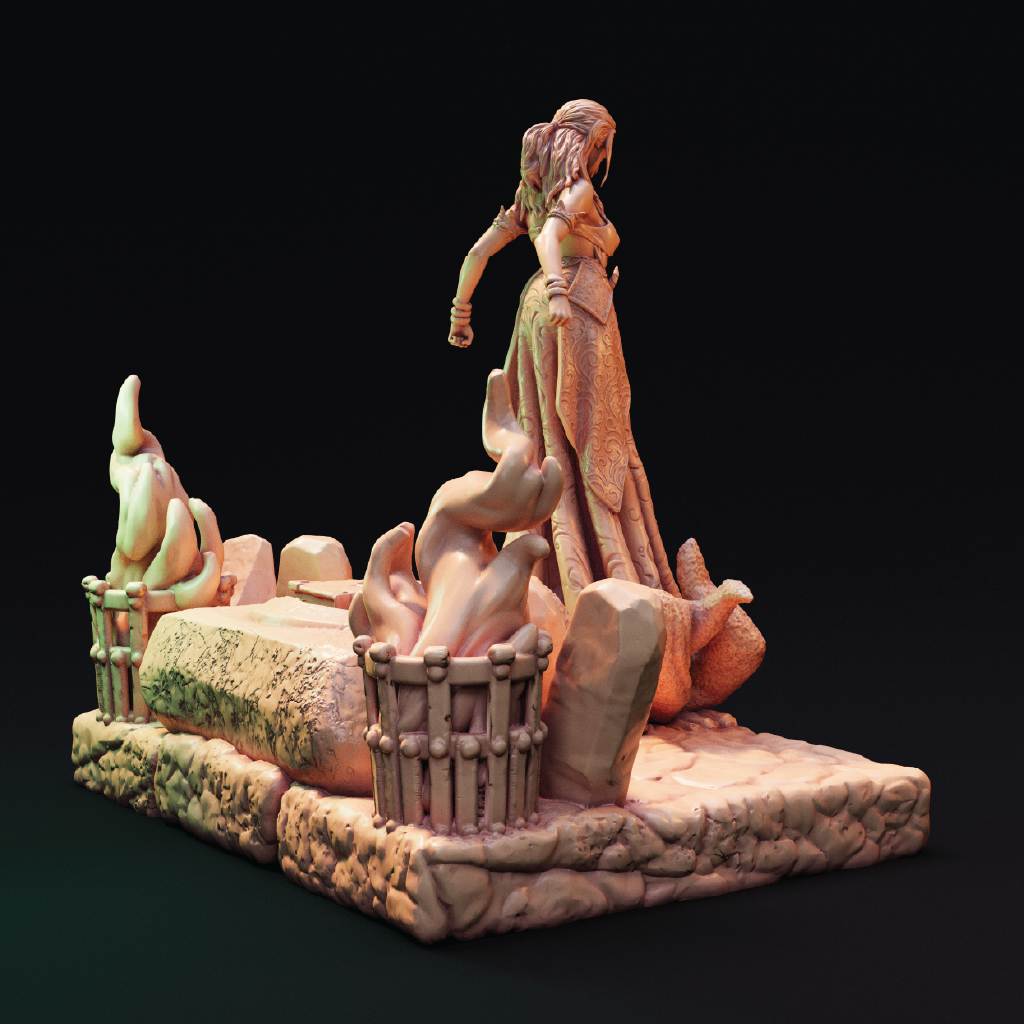 Ramilda | Banshee Miniature | 3D Resin Print