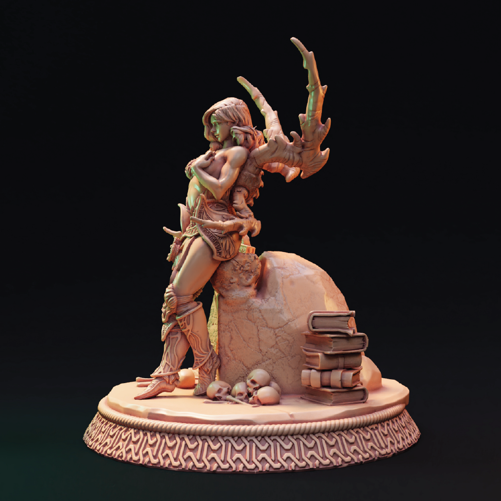 Lawerta | Succubus Miniature | 3D Resin Print