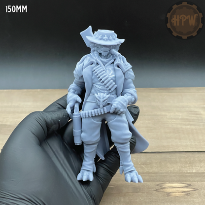 Male Dragonfolk Gunslinger | 3D Resin Print