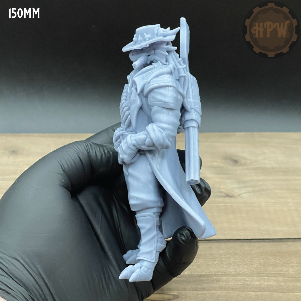 Male Dragonfolk Gunslinger | Rogue Miniature | Velrock Art | Company of Dragons | DnD | Pathfinder | RPGs