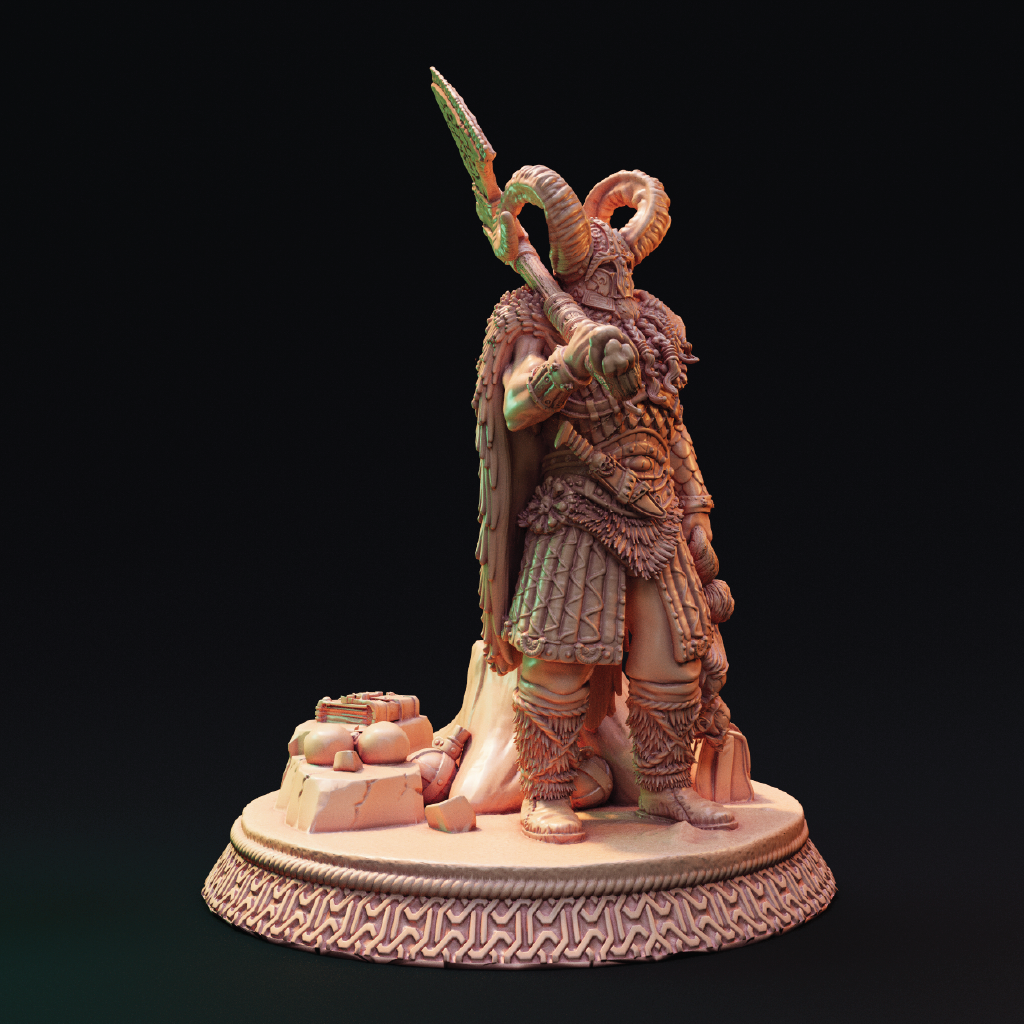 Freki Trappor | Barbarian Miniature | 3D Resin Print