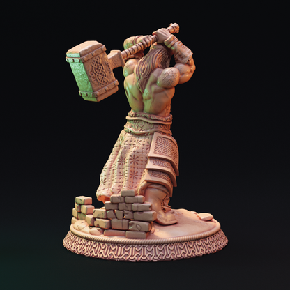 Mortan Kodrag | Berserker Miniature | 3D Resin Print