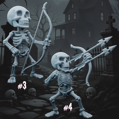 Skeleton Archers | Undead Miniatures | 3D Resin Print