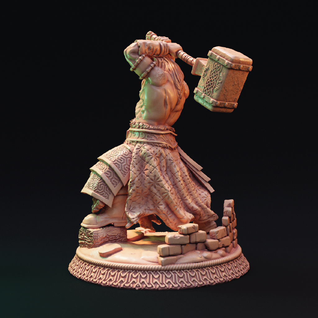 Mortan Kodrag | Berserker Miniature | 3D Resin Print