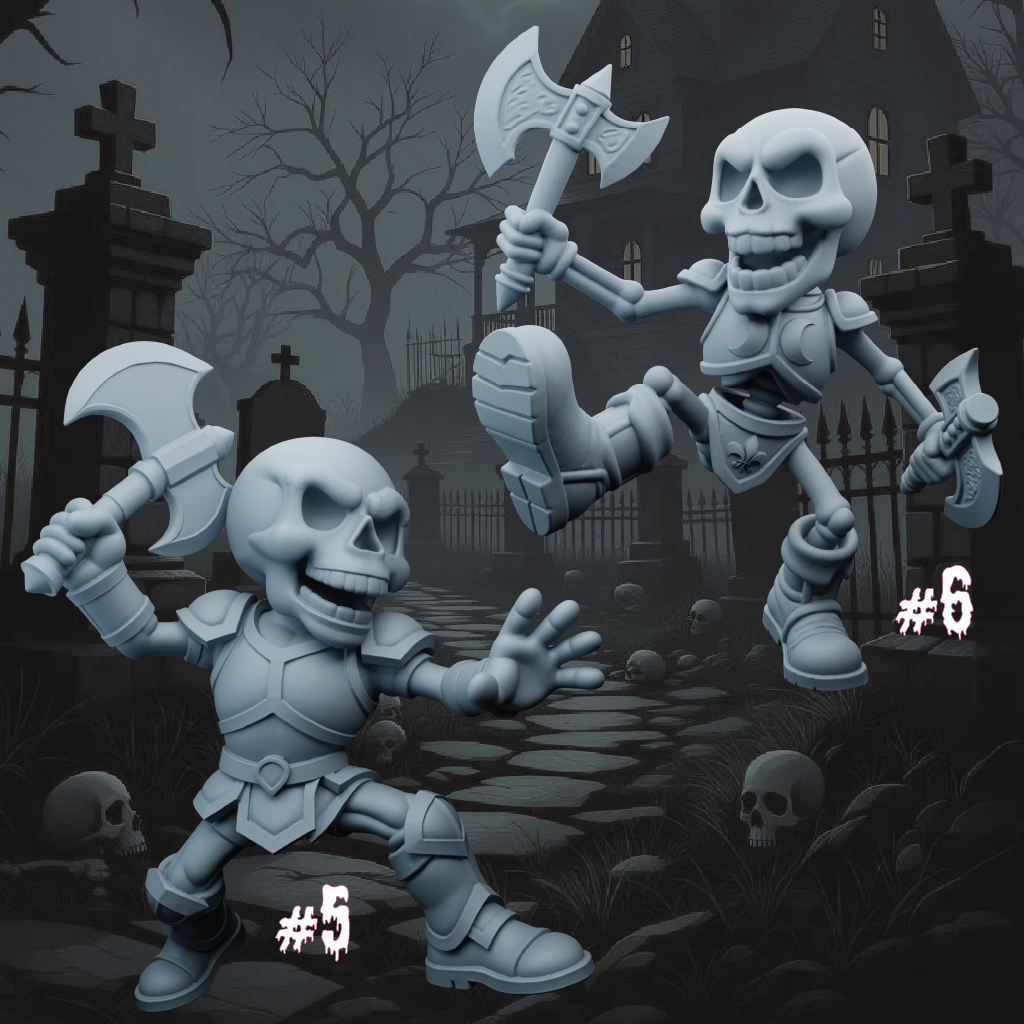 Skeleton Berserkers | Undead Miniatures | 3D Resin Print