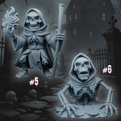 Reaper Skeletons | Undead Miniatures | 3D Resin Print