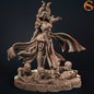 Paleandra, Necromancer | Tiefling Miniature | 3D Resin Print