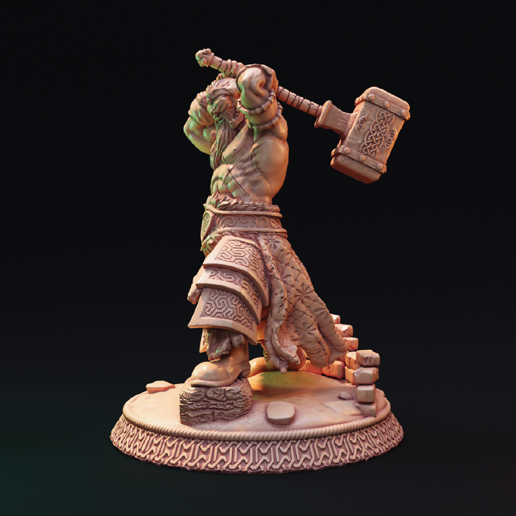 Mortan Kodrag | Berserker Miniature | 3D Resin Print