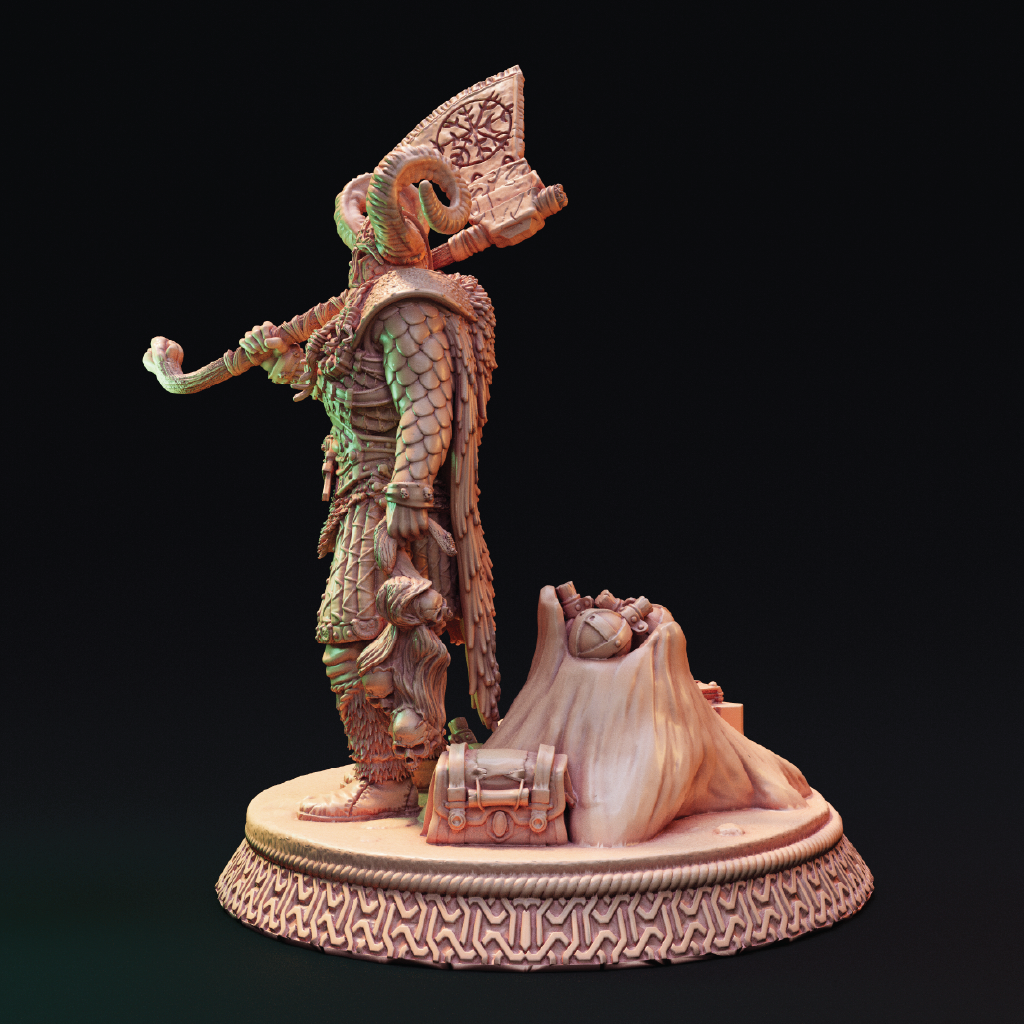 Freki Trappor | Barbarian Miniature | 3D Resin Print