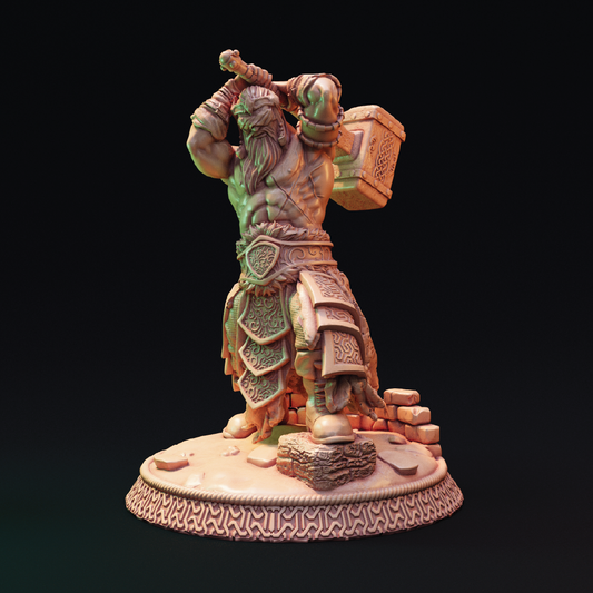 Mortan Kodrag | Berserker Miniature | 3D Resin Print