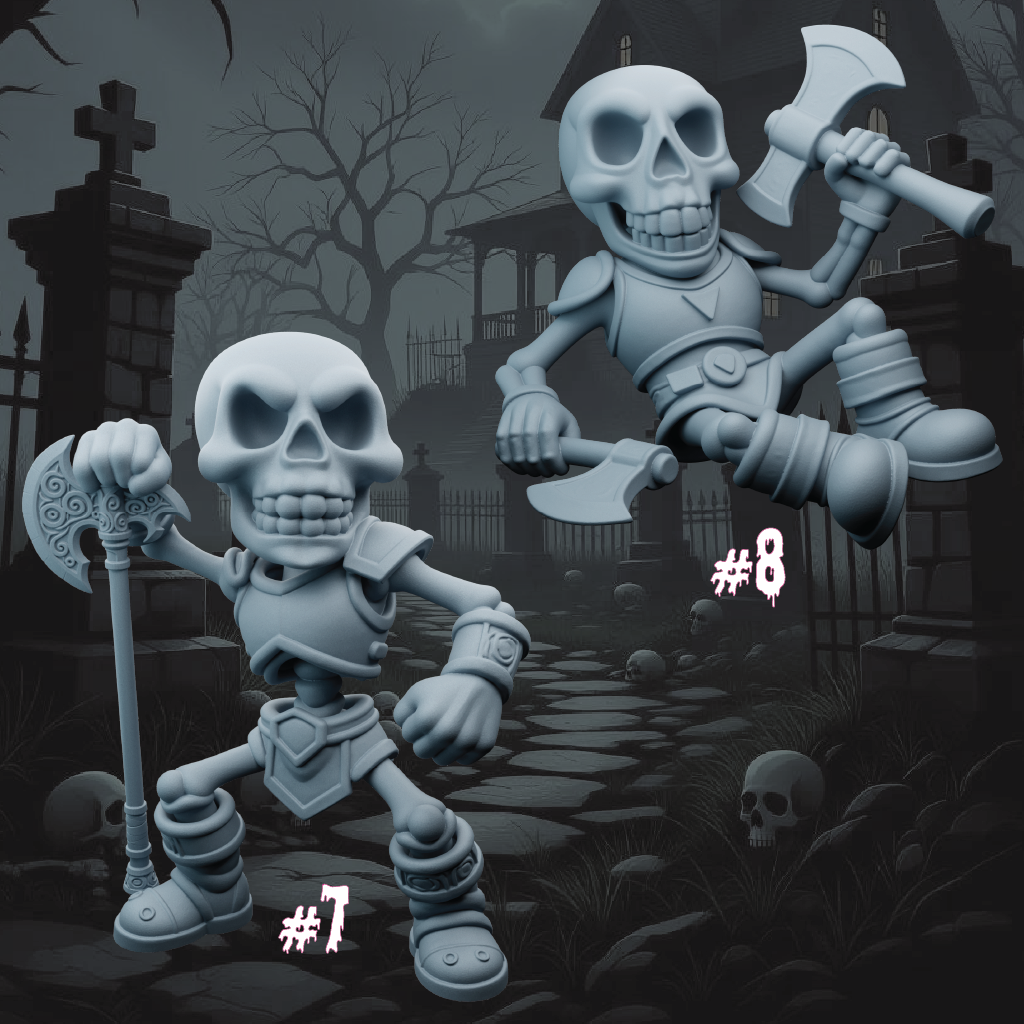 Skeleton Berserkers | Undead Miniatures | 3D Resin Print