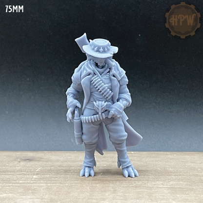 Male Dragonfolk Gunslinger | 3D Resin Print