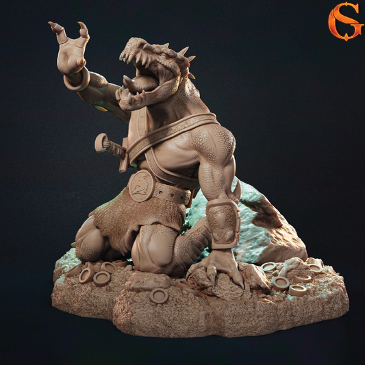 Glittering Kobold | Reptilian Miniature | 3D Resin Print