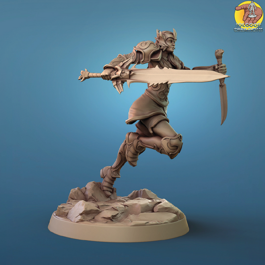 Ankya the Valkyrie | Norse Miniature | 3D Resin Print