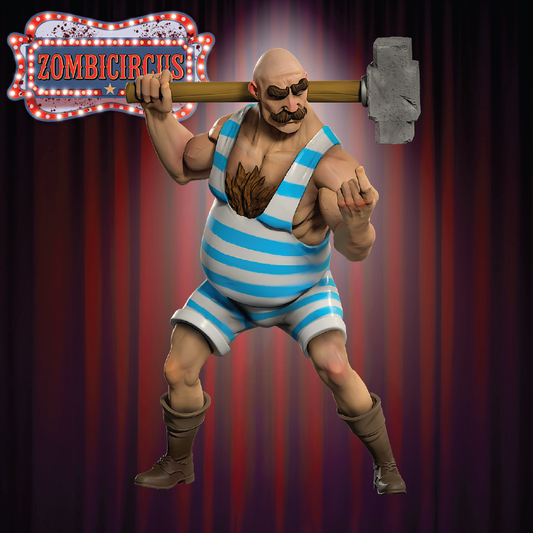 Strongman | Zombie Survivor Miniature | 3D Resin Print