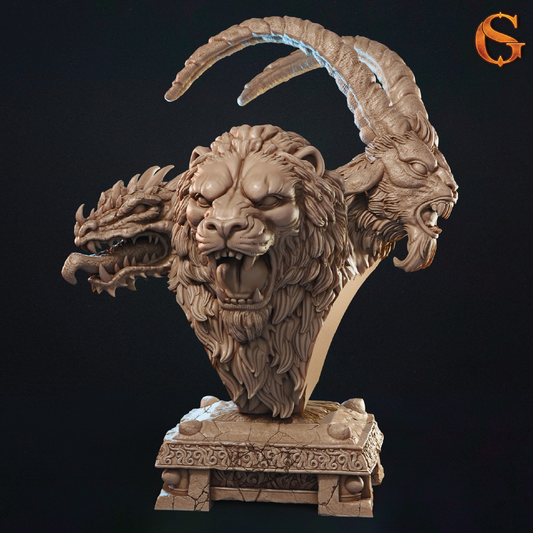 Burning Chimera | Mythical Miniature | 3D Resin Print