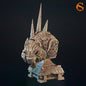 Giant Mech Wolf 3D Printed Miniature | SLA UV Resin Unpainted | SolGood Creations | Tabletop RPG
