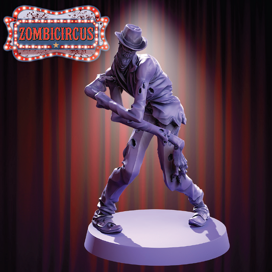 Contorted Man | Zombie Miniature | 3D Resin Print