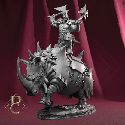 War Rhino | Beast Miniature | 3D Resin Print