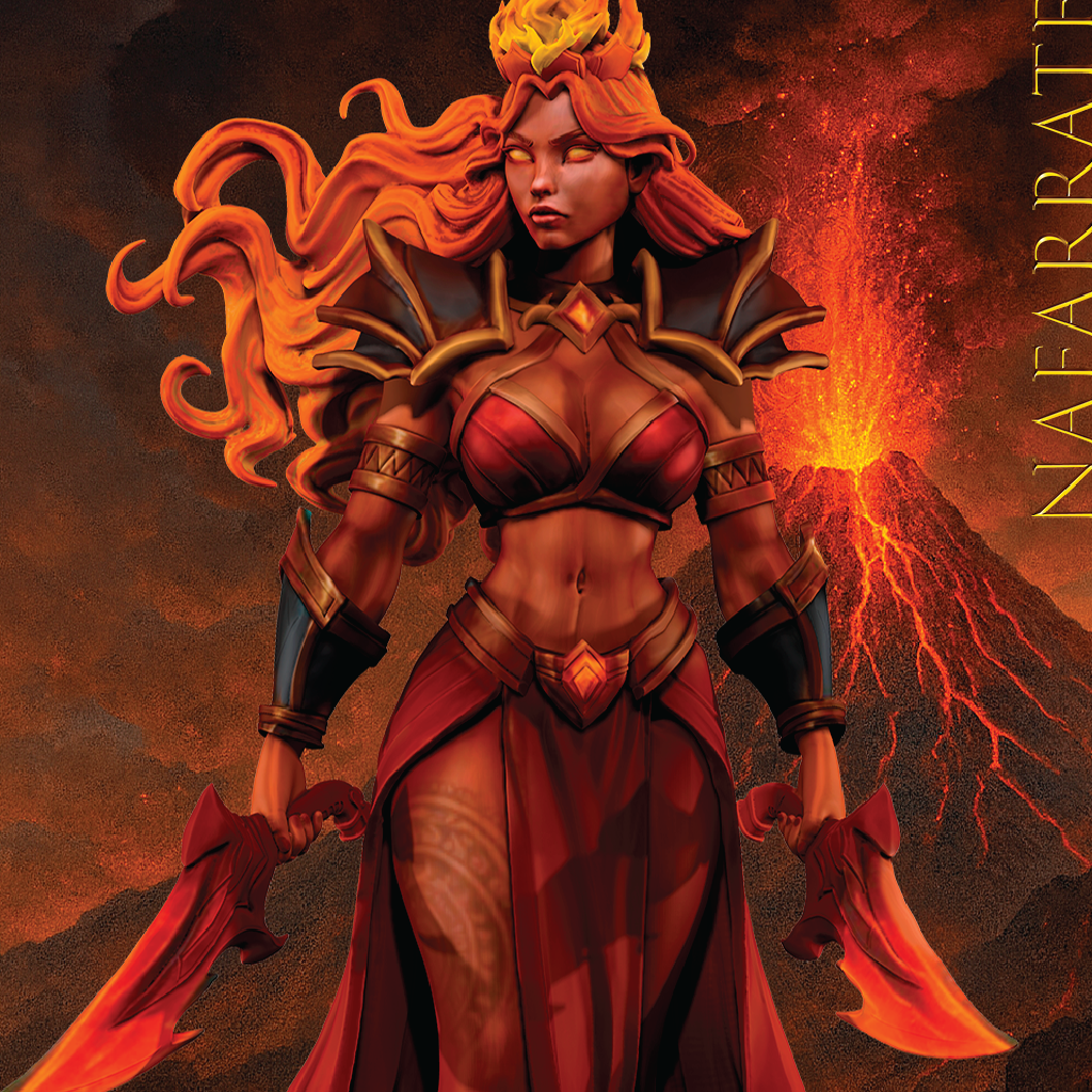 Pele, Goddess of Fire | Hawaiian Miniature | 3D Resin Print