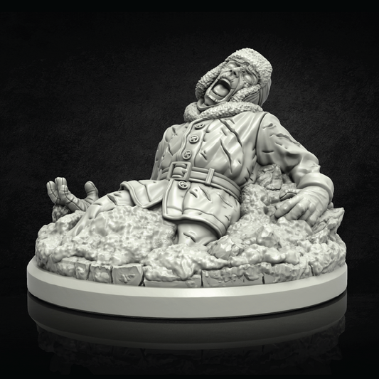 Frozen Investigator | Corpse Miniature | 3D Resin Print