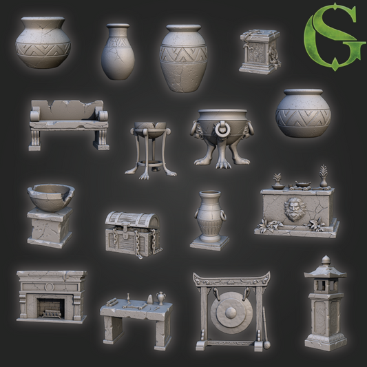 Fantasy Building Scatter | Scenery Decorations | 3D Resin Print