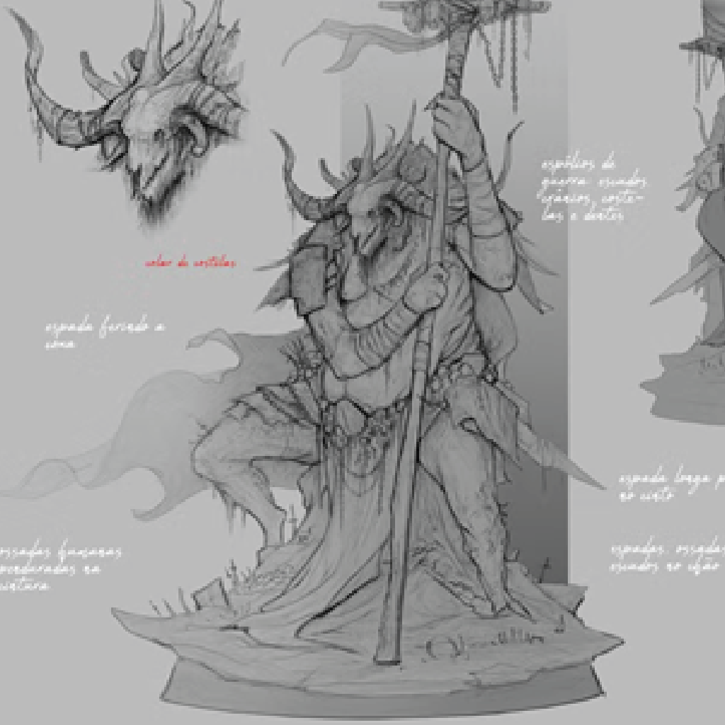 The Fallen Minotaur | Corrupted Mutant Miniature | 3D Resin Print