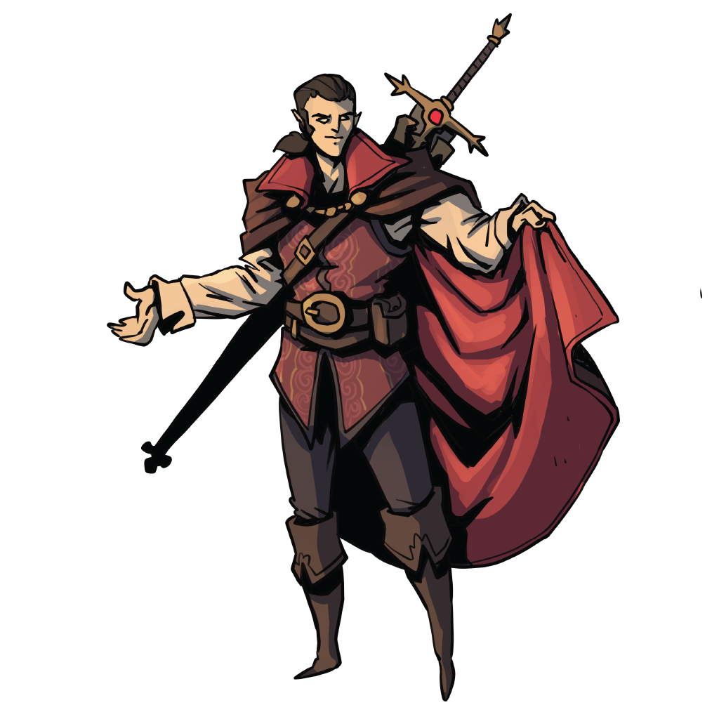 Concept art of a dashing vampire lord