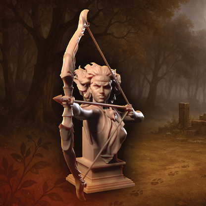 Artemis, Goddess of the Hunt | Greek Deity Miniature | 3D Resin Print