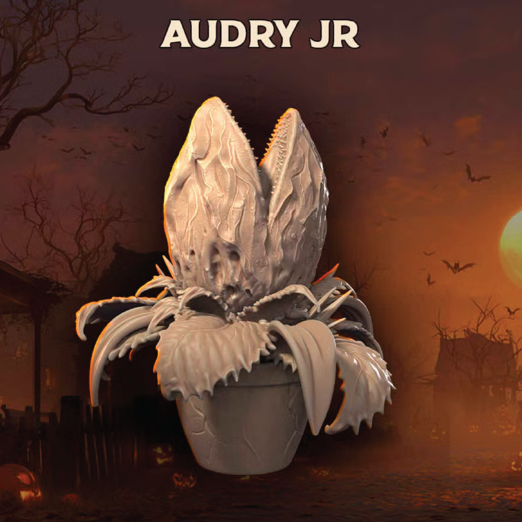Halloween-themed product with a dark background and 'AUDRY JR' branding.