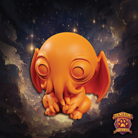 3D render of a baby infant Cthulhu eldritch monster