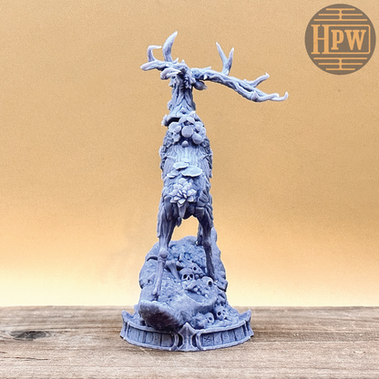 Arsen, Horns of Hell | Undead Stag Miniature | 3D Resin Print