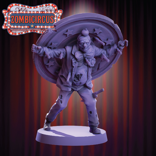 Clown Target | Zombie Miniature | 3D Resin Print