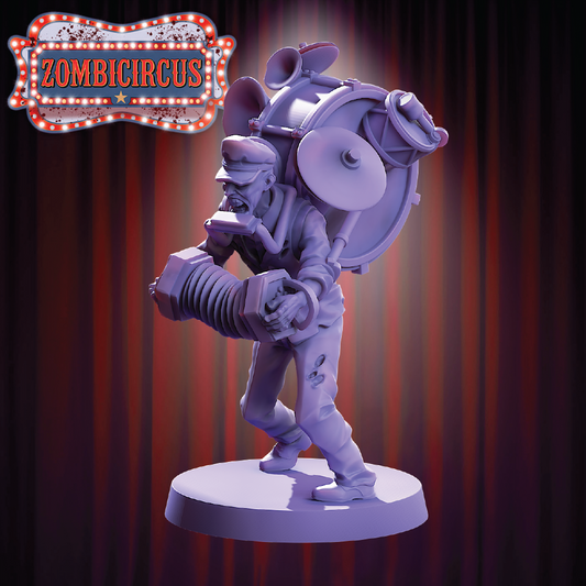 One-man Band | Zombie Miniature | 3D Resin Print