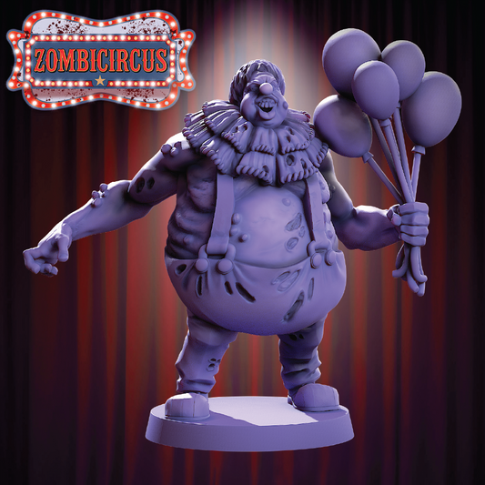 Balloon Clown | Zombie Miniature | 3D Resin Print