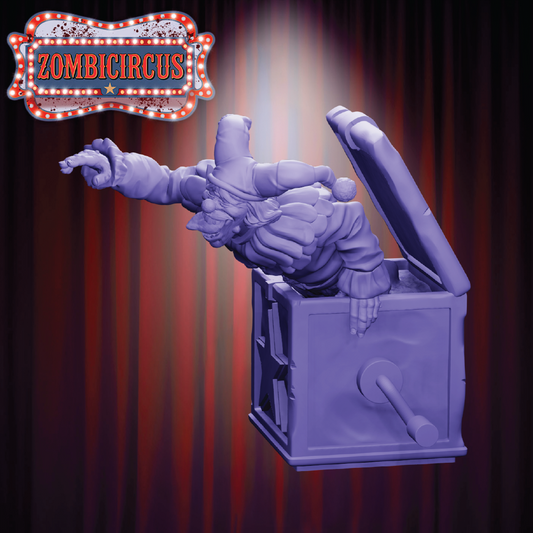Jack-in-the-box | Zombie Miniature | 3D Resin Print