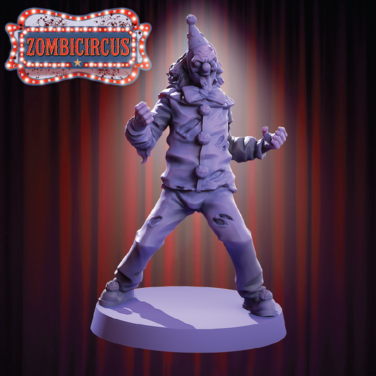 Clown #4 | Zombie Miniature | 3D Resin Print