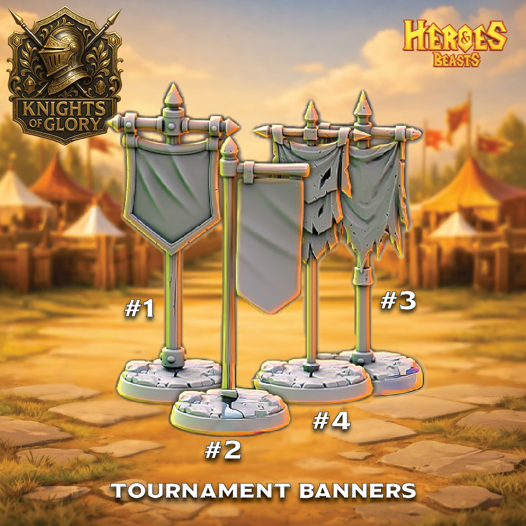 Tournament Scenery | Medieval Scatter Terrain | 3D Resin Print