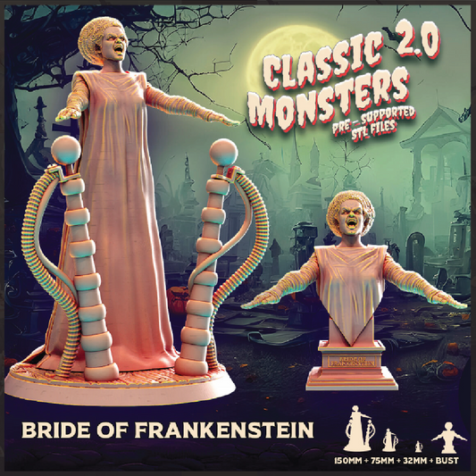 Bride of Frankenstein | Undead Miniature | Heroes & Beasts | Classic Movie Monsters 2.0