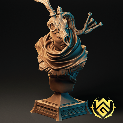 Desert Druid Cai | Shaman Miniature | 3D Resin Print