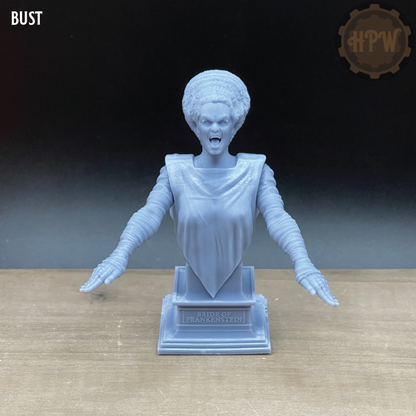 Bride of Frankenstein | Undead Miniature | 3D Resin Print