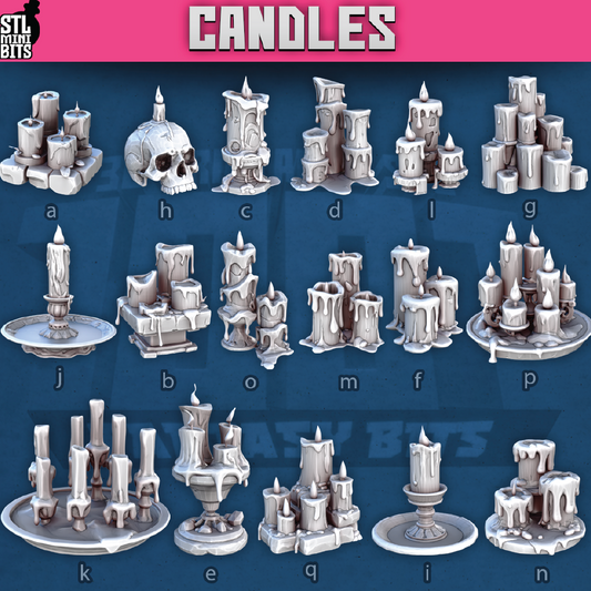 Candles | Scatter Terrain | 3D Resin Print