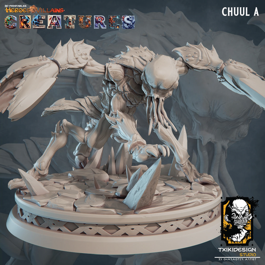 3D render of an eldritch crab crustacean miniature for tabletop gaming