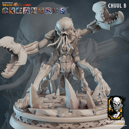 3D render of an eldritch crab crustacean miniature for tabletop gaming