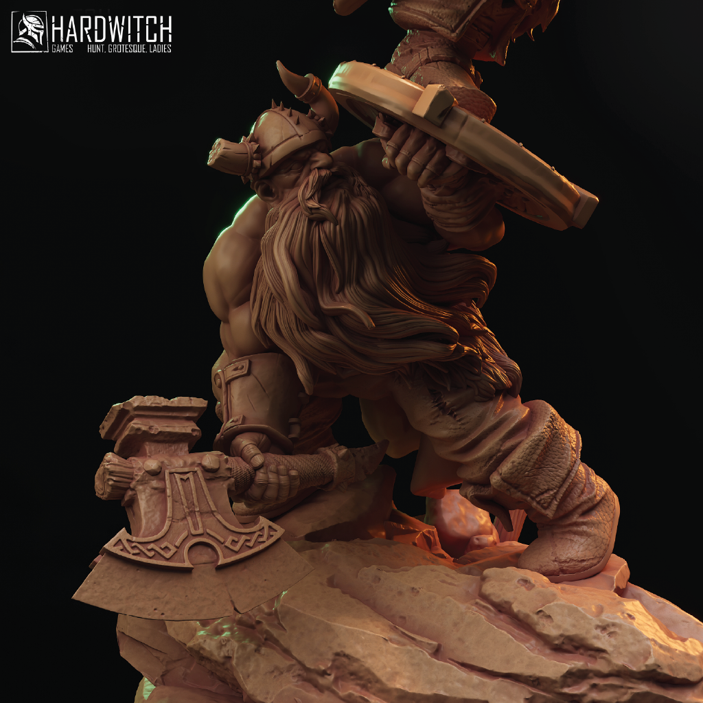 Collective Might | Dwarf Miniature | 3D Resin Print