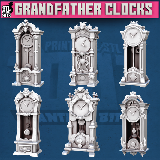 Grandfather Clocks | Scatter Terrain | 3D Resin Print