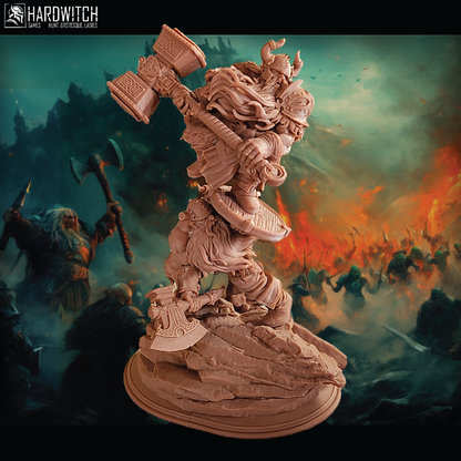 Collective Might | Dwarf Miniature | 3D Resin Print